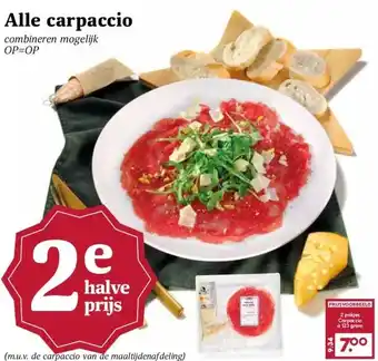 MCD Supermarkt Alle carpaccio aanbieding