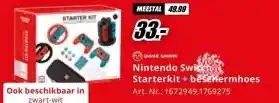 MediaMarkt Nintendo Switc Starterkit + besekermhoes aanbieding