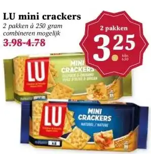 MCD Supermarkt LU mini crackers aanbieding