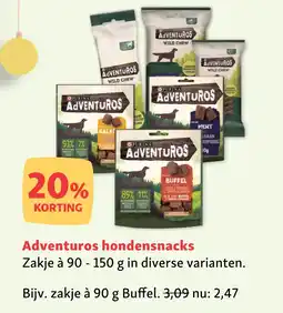 Maxi Zoo Adventuros hondensnacks aanbieding