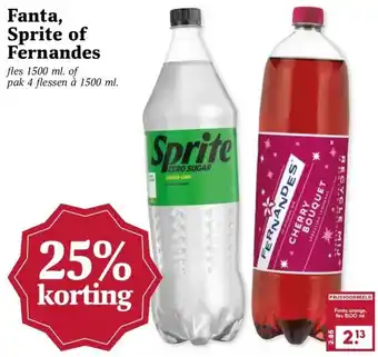 MCD Supermarkt Fanta, Sprite of Fernandes aanbieding