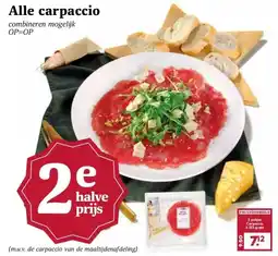 MCD Supermarkt Alle carpaccio aanbieding