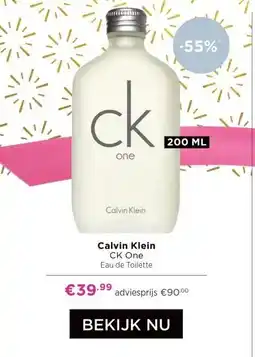 ICI Paris XL Calvin Klein CK One Eau de Toilette aanbieding