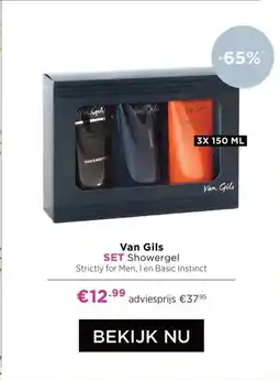 ICI Paris XL Van Gils SET Showergel Strictly for Men, I en Basic Instinct aanbieding