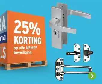 GAMMA 25% KORTING op alle NEMEF beveiliging aanbieding