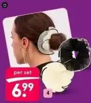 Etos Glamour glow scrunchie set 2 stuks aanbieding