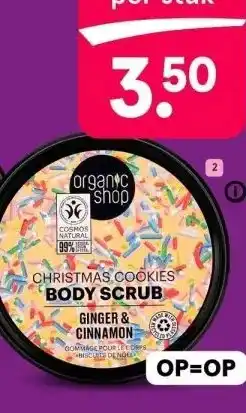 Etos Organic Shop Christmas Cookies body scrub 250 ml aanbieding