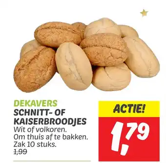 Dekamarkt SCHNITT-OF KAISERBROODJES aanbieding