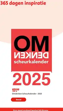 Bruna Omdenken Scheurkalender - 2025 aanbieding