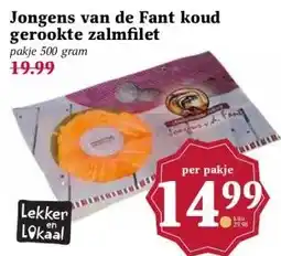 Boon`s Markt Jongens van de Fant koud gerookte zalmfilet aanbieding