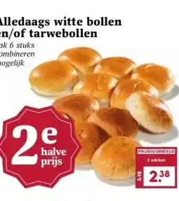 Boon`s Markt Alledaags witte bollen en/of tarwebollen aanbieding