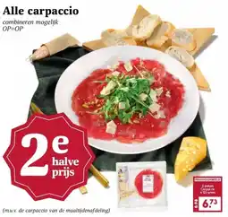 Boon`s Markt Alle carpaccio aanbieding