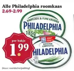 Boon`s Markt Alle Philadelphia roomkaas aanbieding