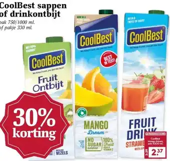 Boon`s Markt CoolBest sappen of drinkontbijt aanbieding