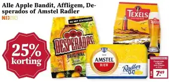 Boon`s Markt Alle Apple Bandit, Affligem, De- sperados of Amstel Radler aanbieding