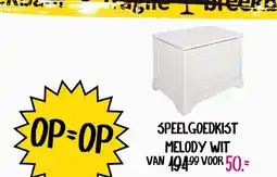 Baby & Tiener SPEELGOEDKIST MELODY WIT aanbieding