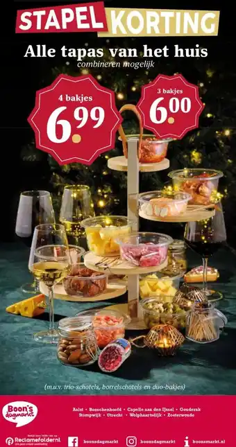 Boon`s Markt Alle tapas van het huis aanbieding