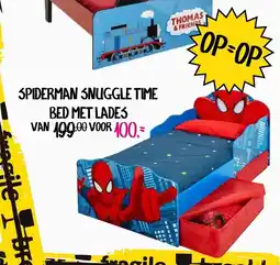 Baby & Tiener SPIDERMAN SNUGGLE TIME BED MET LADES aanbieding