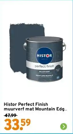 GAMMA Histor Perfect Finish muurverf mat Mountain Edge 2,5 liter aanbieding