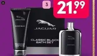 Etos Jaguar Black giftset Eau de toilette 100 ml + showergel 200 ml aanbieding