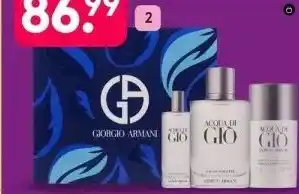 Etos Armani Acqua Di Gio giftset Eau de toilette 100 ml + travelspray 15 ml + deostick 75 ml aanbieding