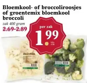 Boon`s Markt Bloemkool- of broccoliroosjes of groentemix bloemkool broccoli aanbieding