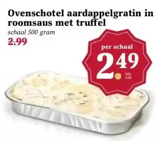 Boon`s Markt Ovenschotel aardappelgratin in roomsaus met truffel aanbieding