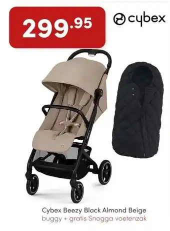 Baby & Tiener Cybex Beezy Black Almond Beige buggy aanbieding