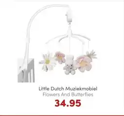 Baby & Tiener Little Dutch Muziekmobiel Flowers And Butterflies aanbieding