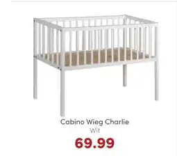 Baby & Tiener Cabino Wieg Charlie Wit aanbieding