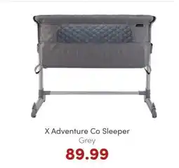 Baby & Tiener X Adventure Co Sleeper Grey aanbieding