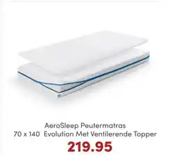 Baby & Tiener AeroSleep Peutermatras aanbieding