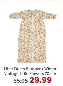 Baby & Tiener Little Dutch Slaapzak Winter Vintage Little Flowers 70 cm aanbieding