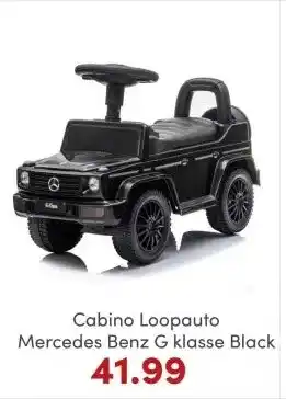 Baby & Tiener Cabino Loopauto Mercedes Benz G klasse Black aanbieding