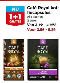 Hoogvliet Café Royal kof fiecapsules aanbieding