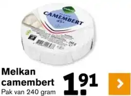 Hoogvliet Melkan camembert aanbieding