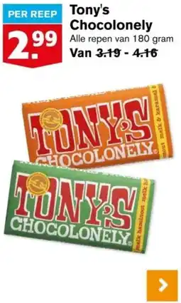 Hoogvliet Tony's Chocolonely aanbieding