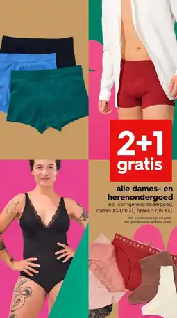 HEMA Alle dames en herenondergoed aanbieding