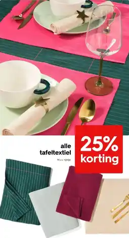 HEMA Alle tafeltextiel aanbieding