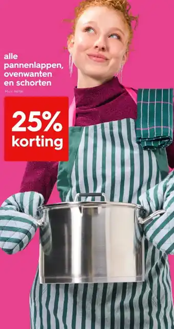 HEMA Alle pannenlappen, ovenwanten en schorten aanbieding