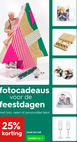 HEMA Fotocadeaus voor de feestdagen aanbieding