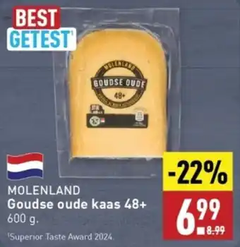 ALDI MOLENLAND Goudse oude kaas 48+ aanbieding