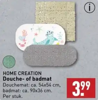 ALDI HOME CREATION Douche of badmat aanbieding