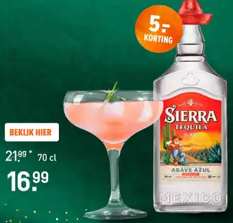 Gall & Gall Sierra Blanco tequila aanbieding