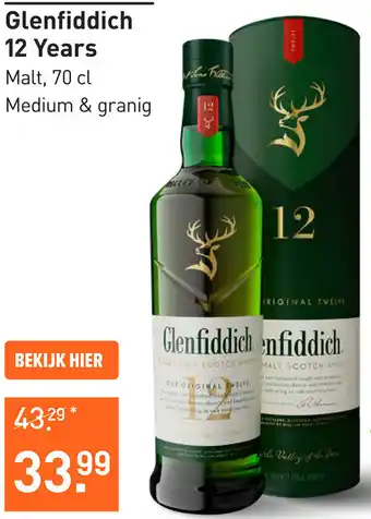 Gall & Gall Glenfiddich 12 Years aanbieding