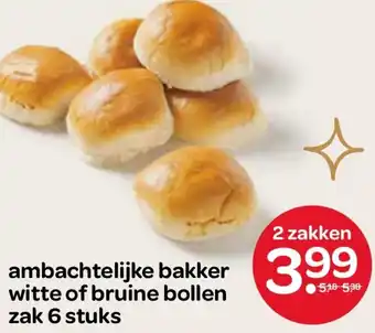 Spar Ambachtelijke bakker witte of bruine bollen aanbieding