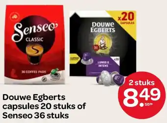 Spar Douwe Egberts capsules of Senseo aanbieding