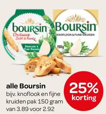 Spar Alle Boursin aanbieding