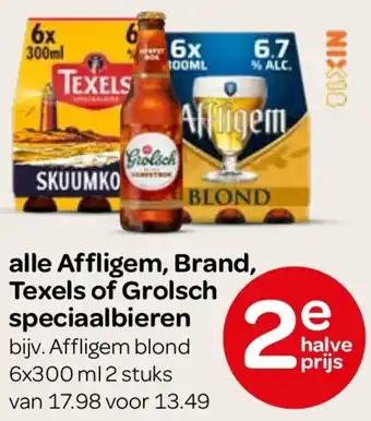 Spar Alle Affligem, Brand, Texels of Grolsch speciaalbieren aanbieding