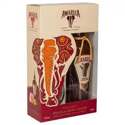 Dirck 3 Amarula Cream met 2 originele glazen 70 cl aanbieding